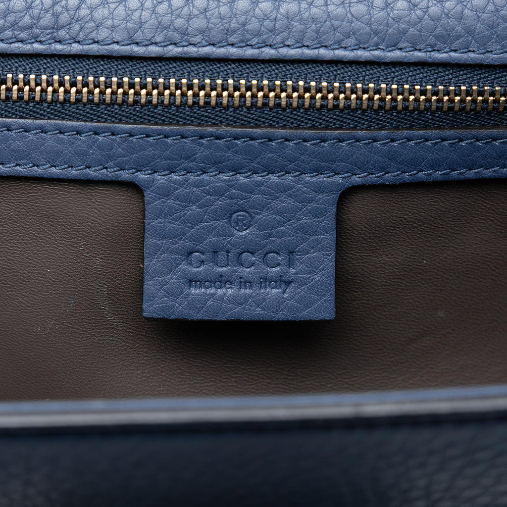 Gucci Medium Leather Miss Bamboo Crossbody