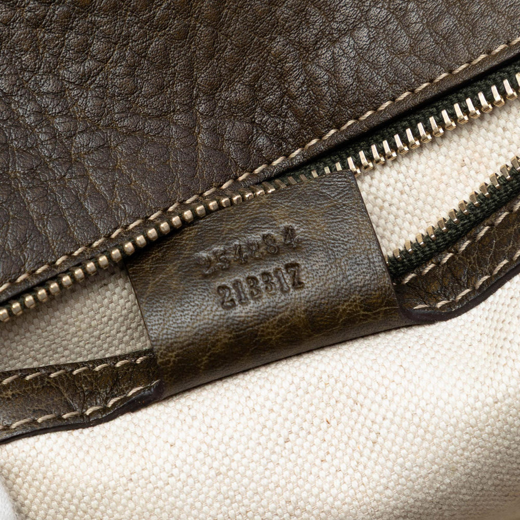 Gucci Medium Leather New Bamboo Satchel