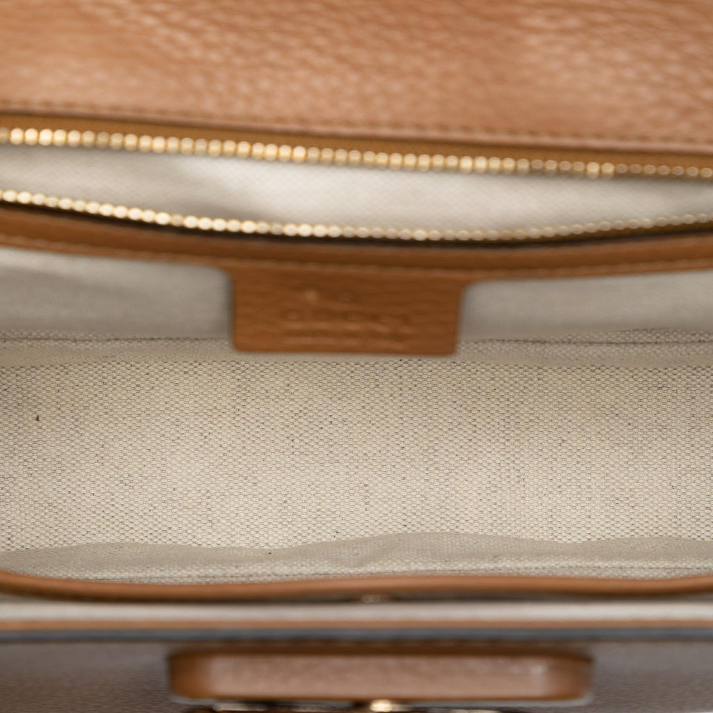 Gucci Medium Leather New Bamboo Satchel