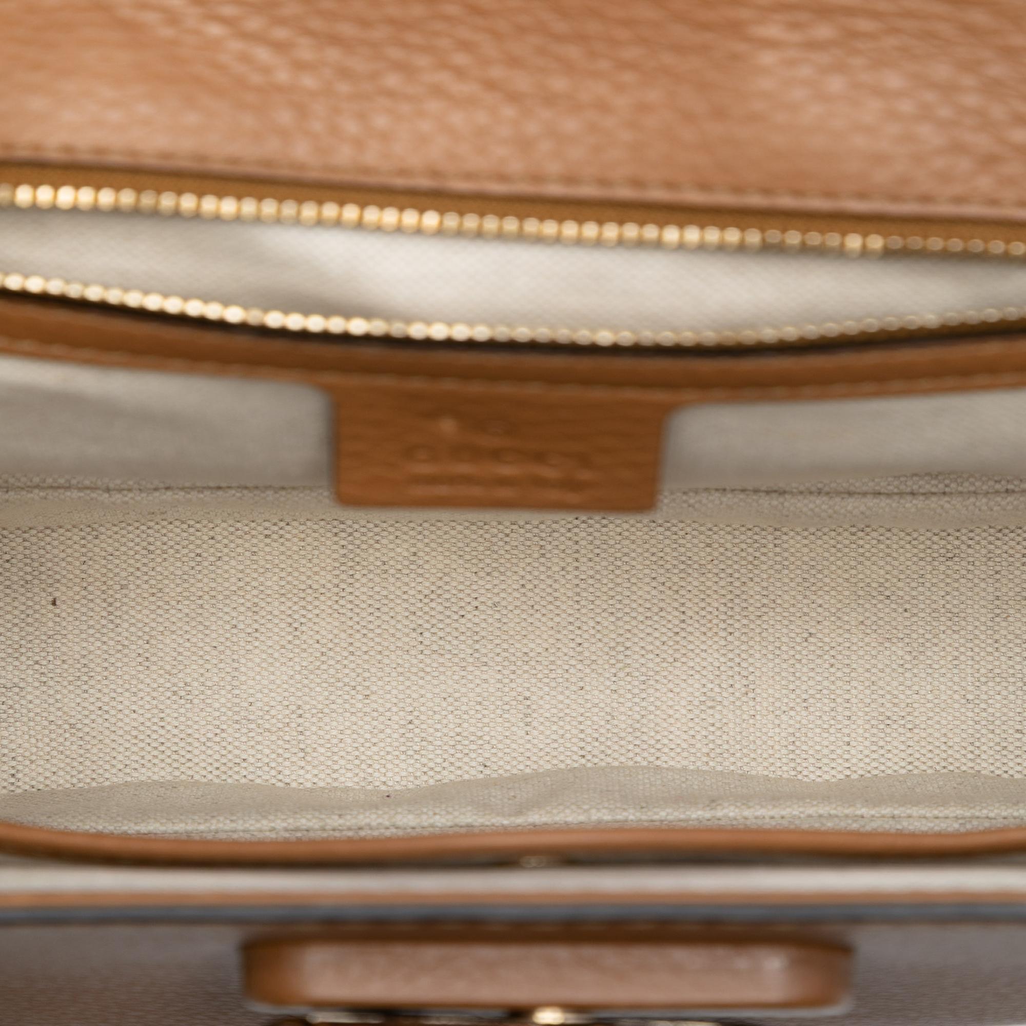 Gucci Medium Leather New Bamboo Satchel