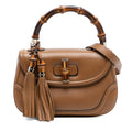 Gucci Medium Leather New Bamboo Satchel