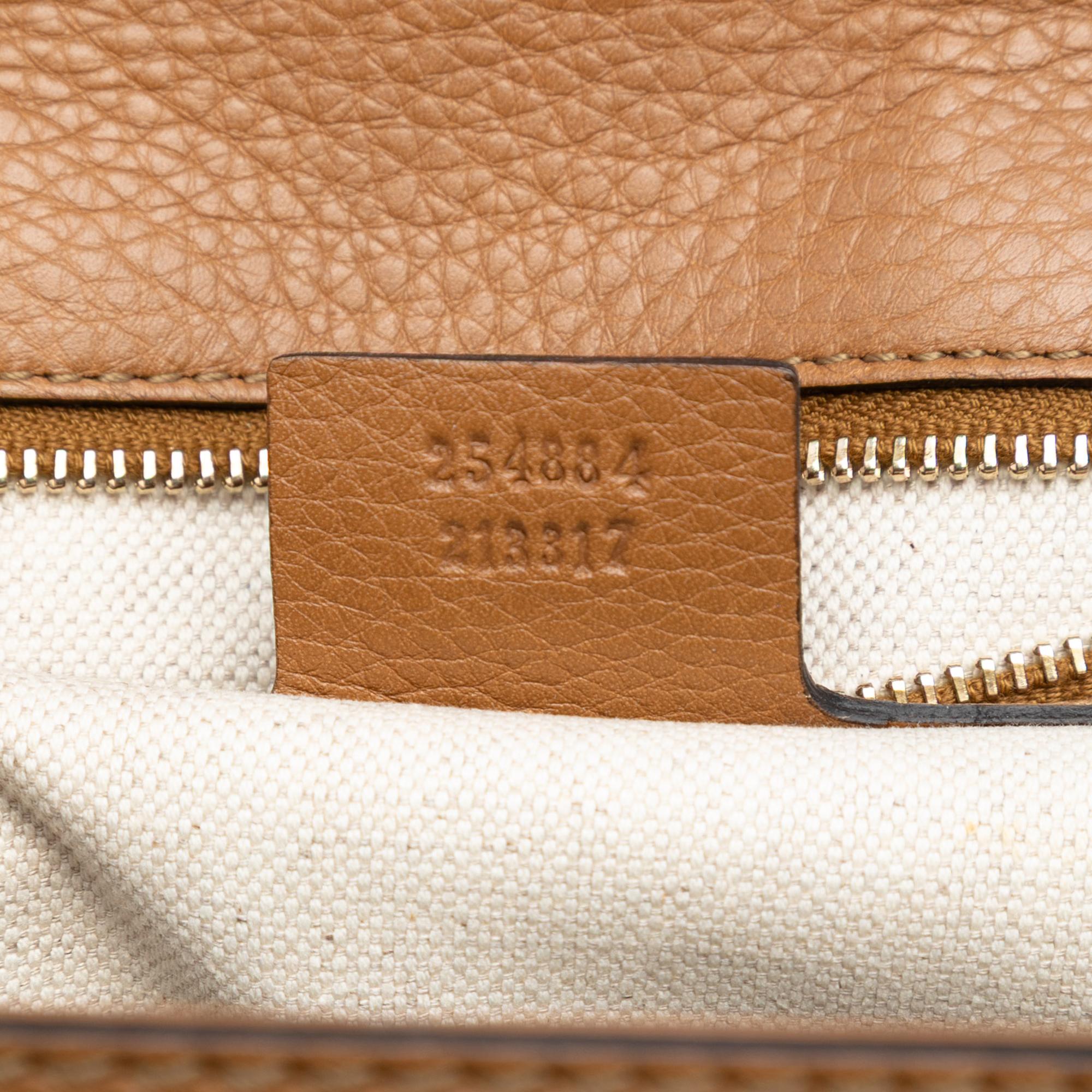 Gucci Medium Leather New Bamboo Satchel