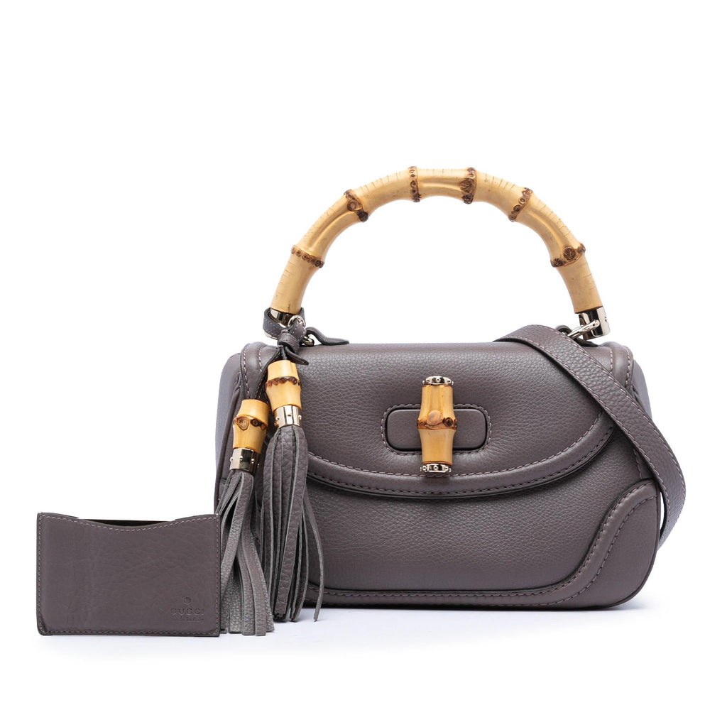 Gucci Medium Leather New Bamboo Satchel
