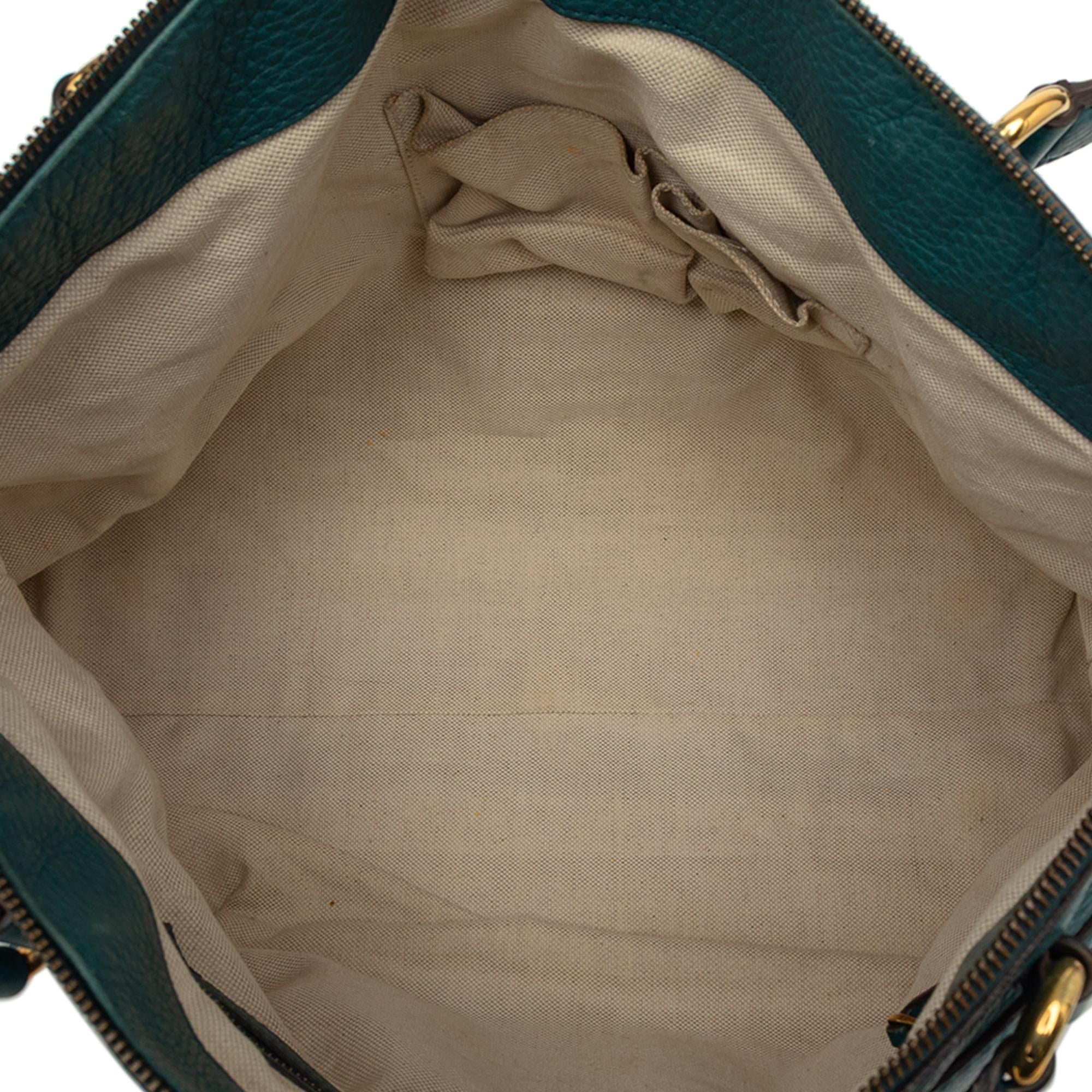 Gucci Medium Leather Ride Top Handle Bag