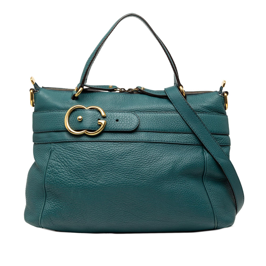 Gucci Medium Leather Ride Top Handle Bag