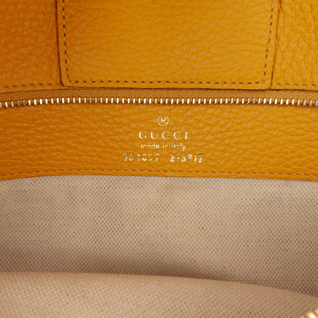 Gucci Medium Leather Swing Tote