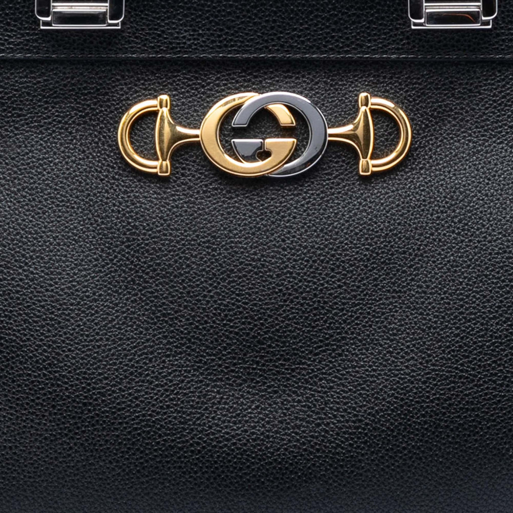 Gucci Medium Leather Zumi Top Handle Bag