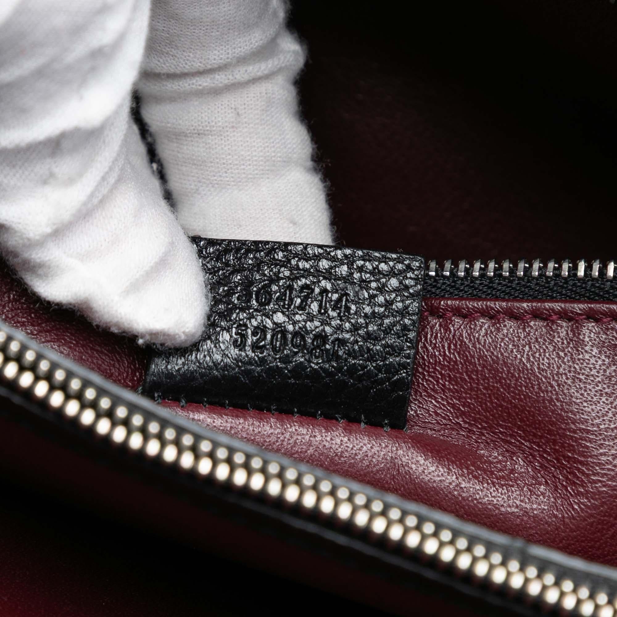 Gucci Medium Leather Zumi Top Handle Bag