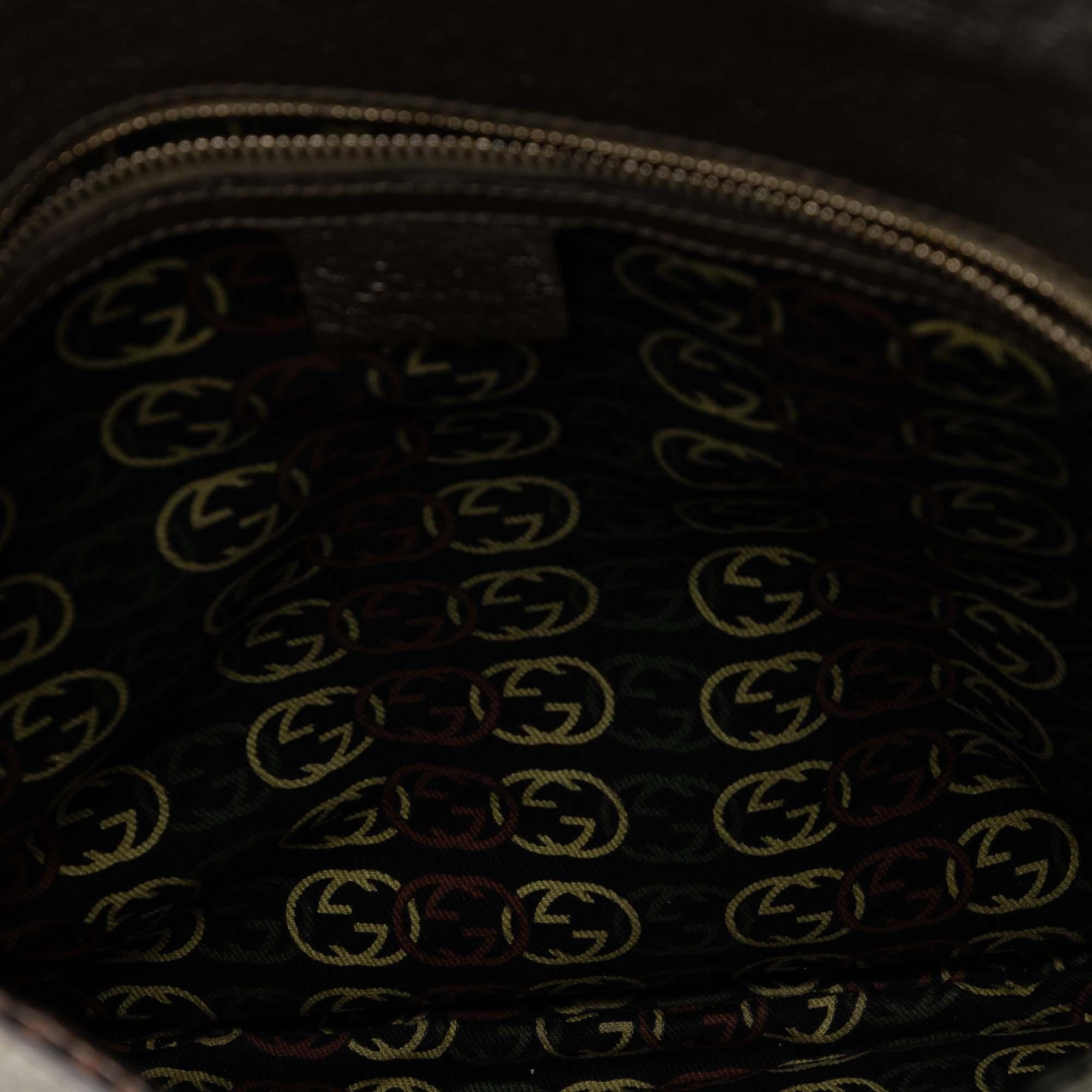 Gucci Medium Metallic Calfskin Britt Tassel Flap Shoulder Bag