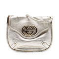 Gucci Medium Metallic Calfskin Britt Tassel Flap Shoulder Bag