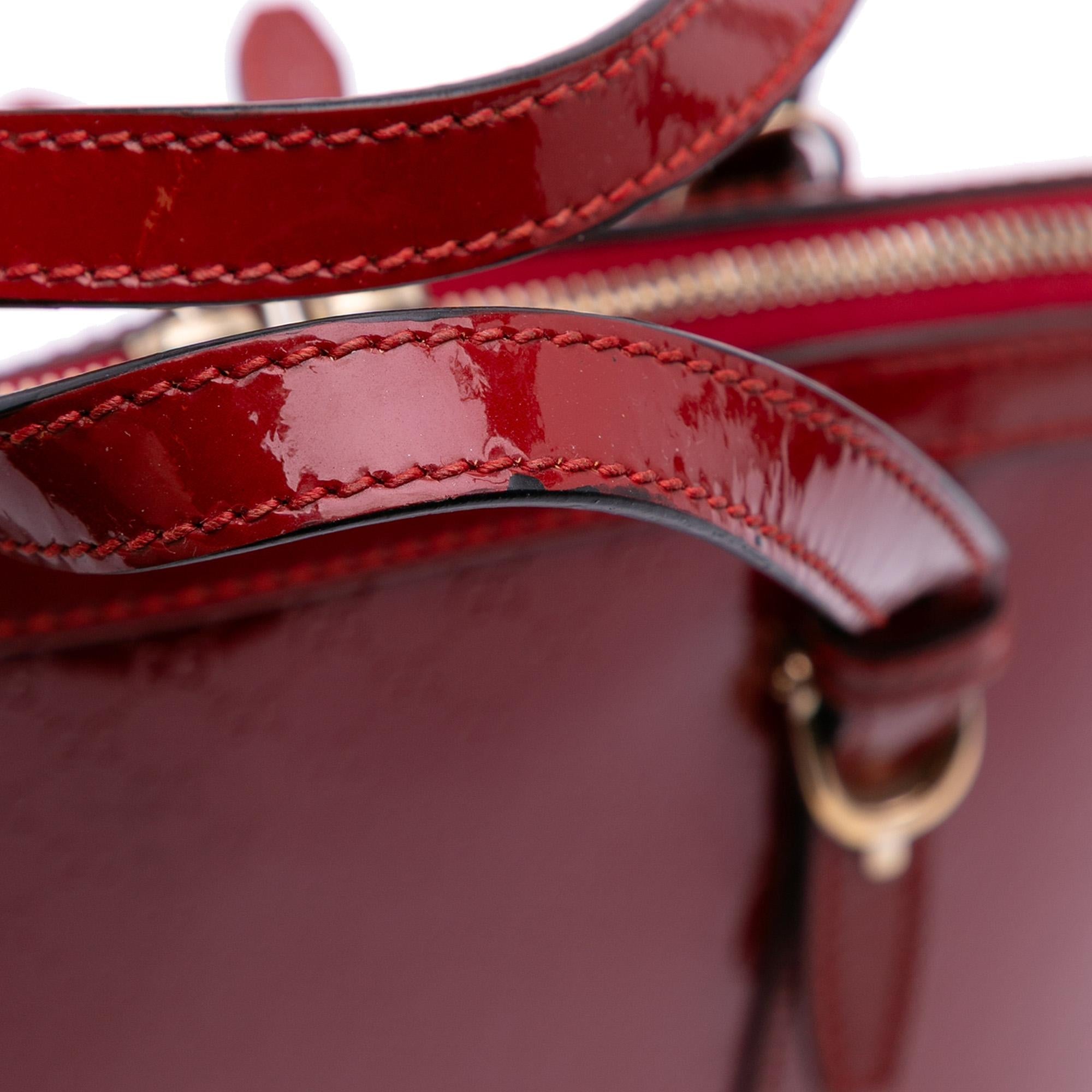 Gucci Medium Microguccissima Patent Nice Dome Satchel