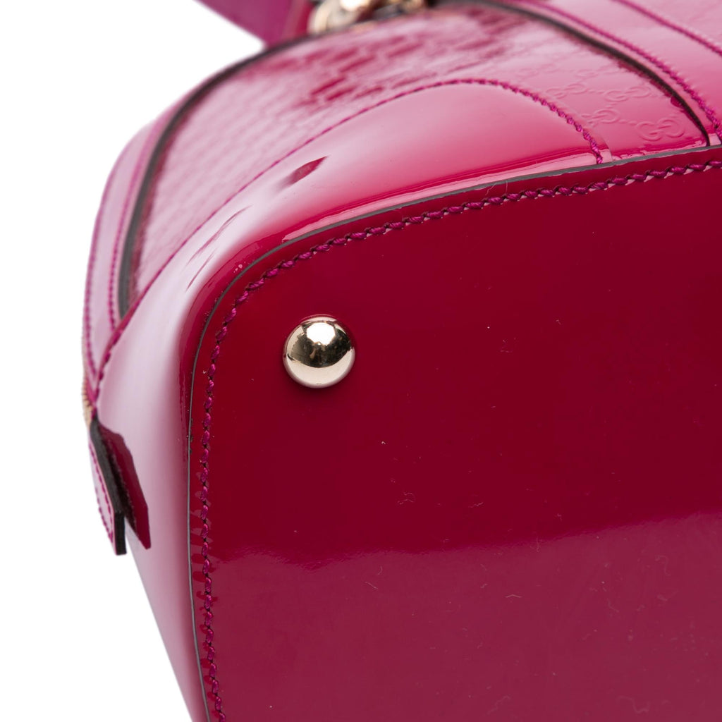 Gucci Medium Microguccissima Patent Nice Dome Satchel