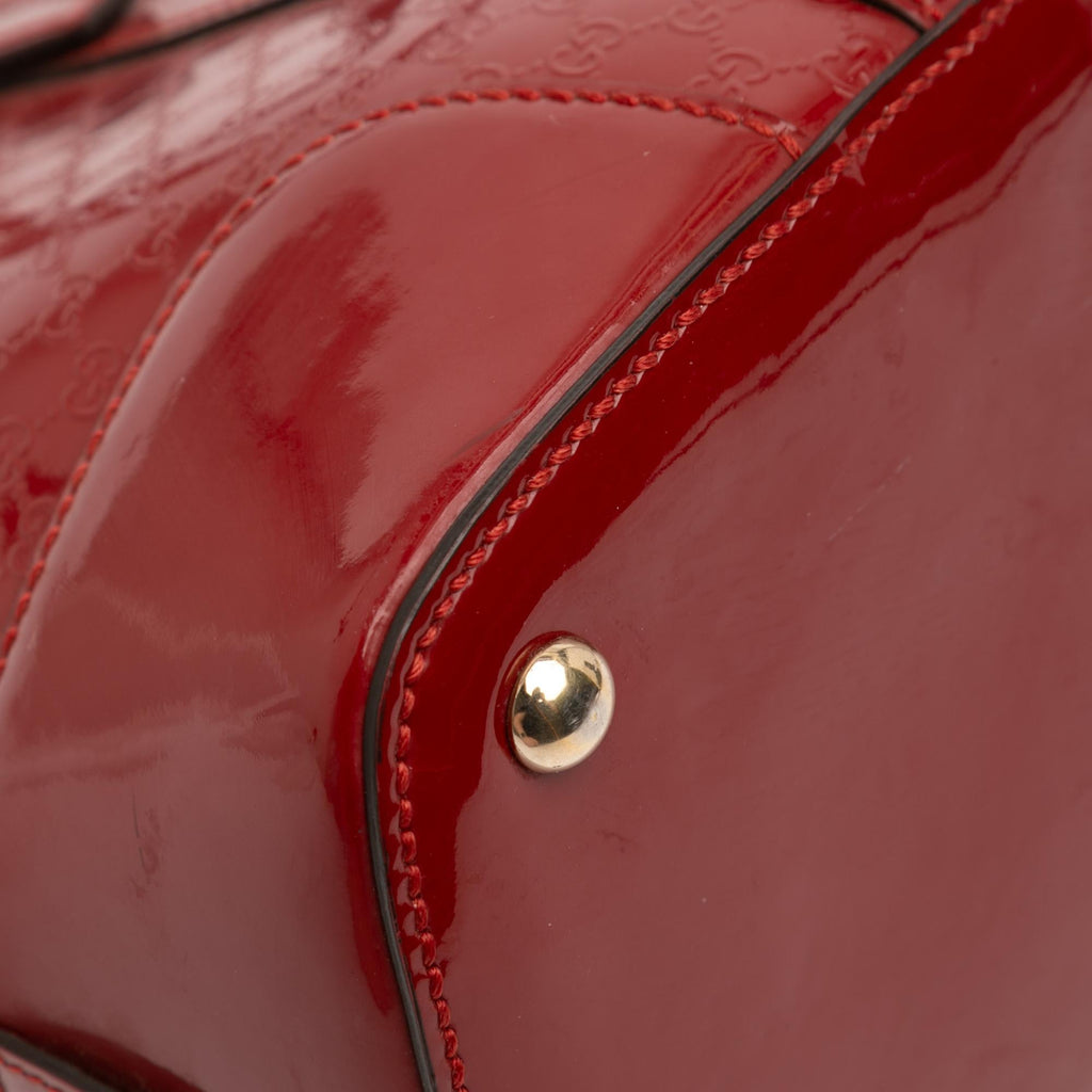 Gucci Medium Microguccissima Patent Nice Dome Satchel