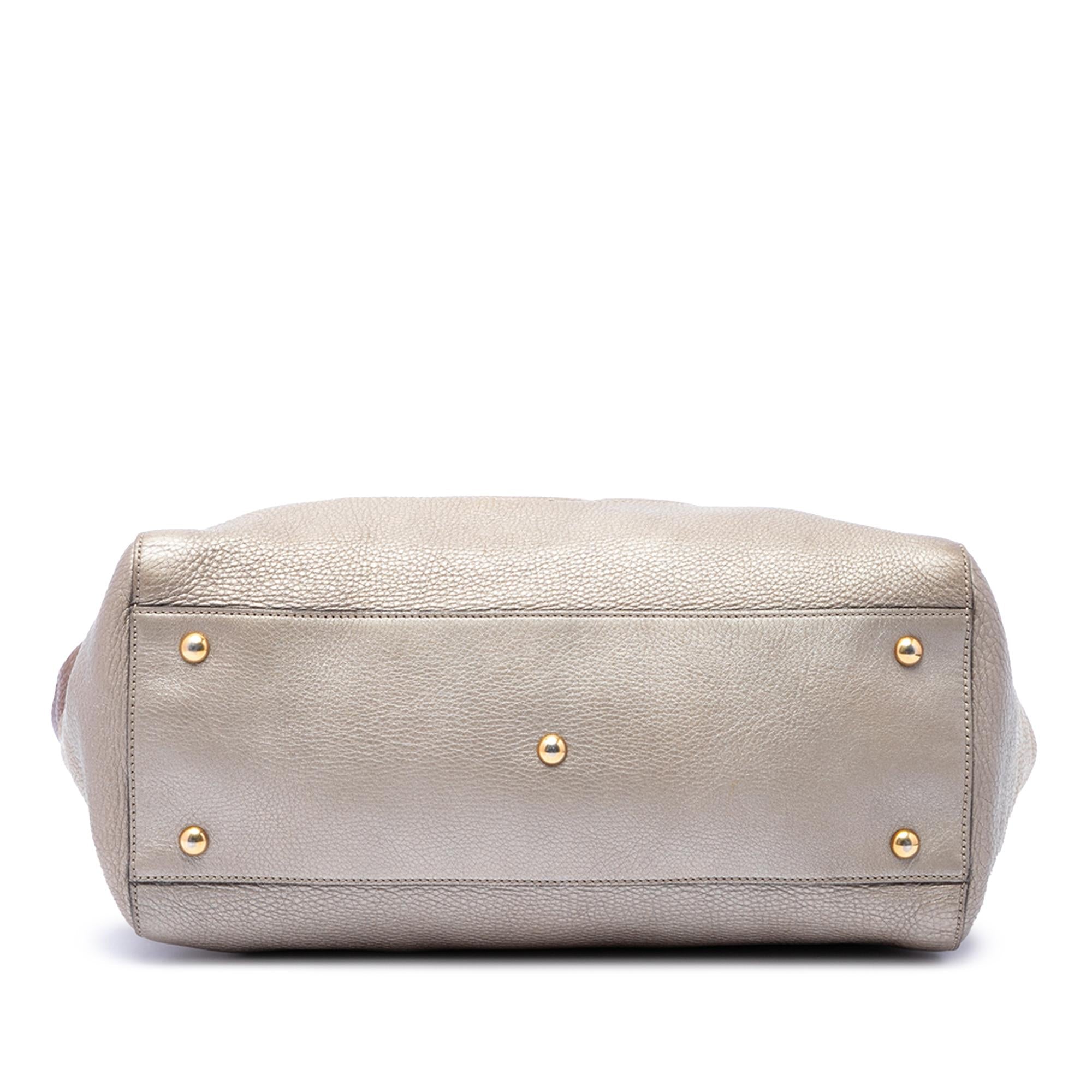 Gucci Medium Ombre Pebbled Calfskin Soho Cellarius Tote