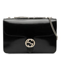 Gucci Medium Patent Dollar Interlocking G Crossbody