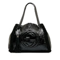 Gucci Medium Patent Shearling Soho Chain Tote (SHG-dATtOX)