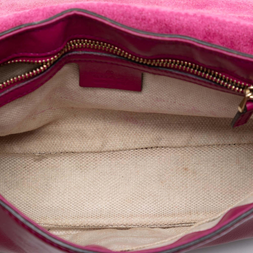Gucci Medium Patent Soho Chain Flap Crossbody
