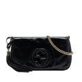 Gucci Medium Patent Soho Chain Flap Crossbody