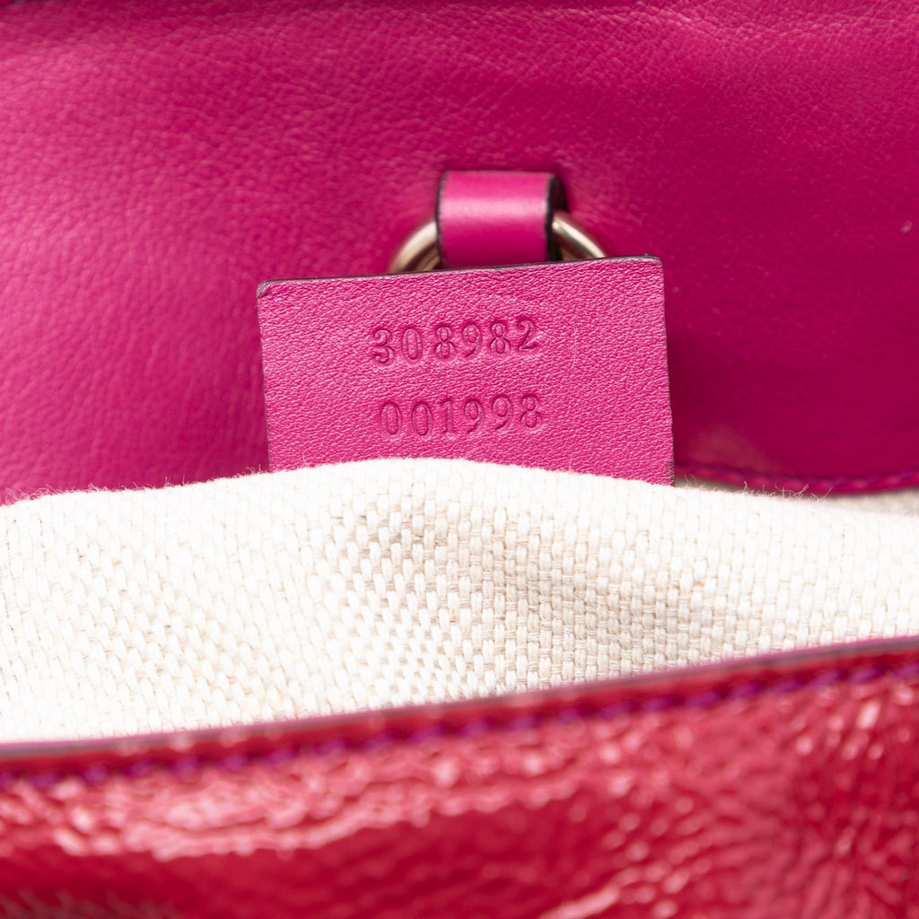 Gucci Medium Patent Soho Chain Tote