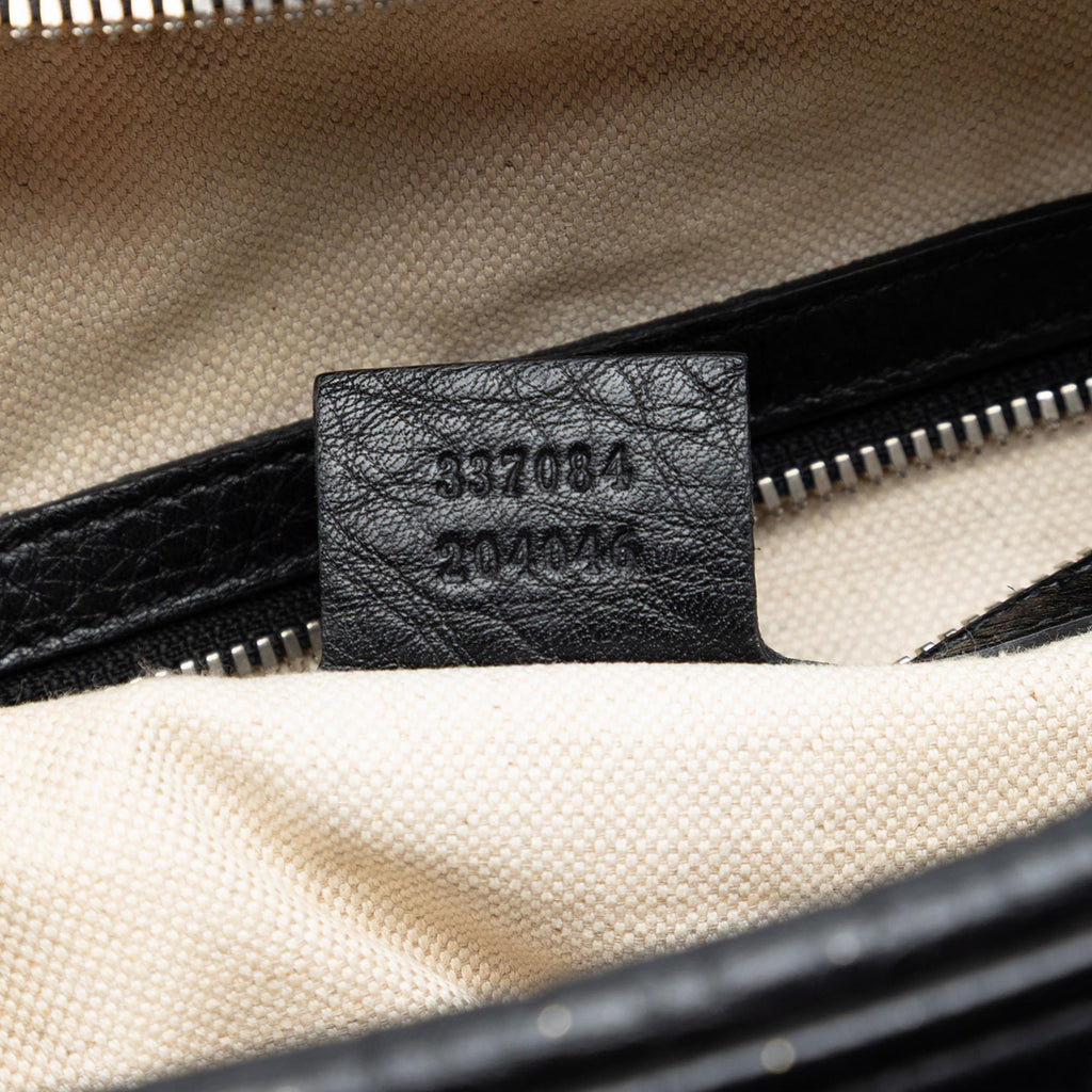 Gucci Medium Pebbled Calfskin Soho Messenger Bag