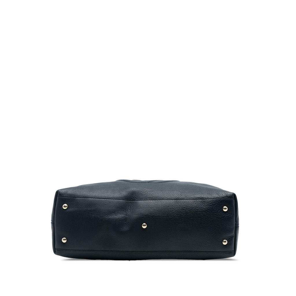 Gucci Medium Pebbled Calfskin Soho Working Satchel