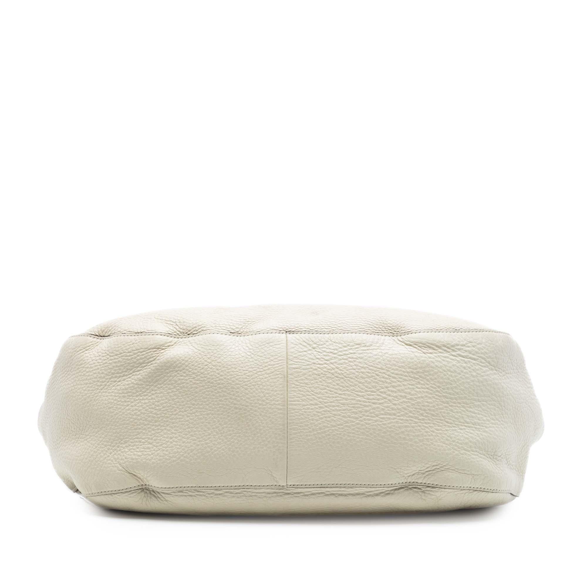 Gucci Medium Pebbled Calfskin Twill Tote