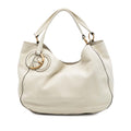 Gucci Medium Pebbled Calfskin Twill Tote