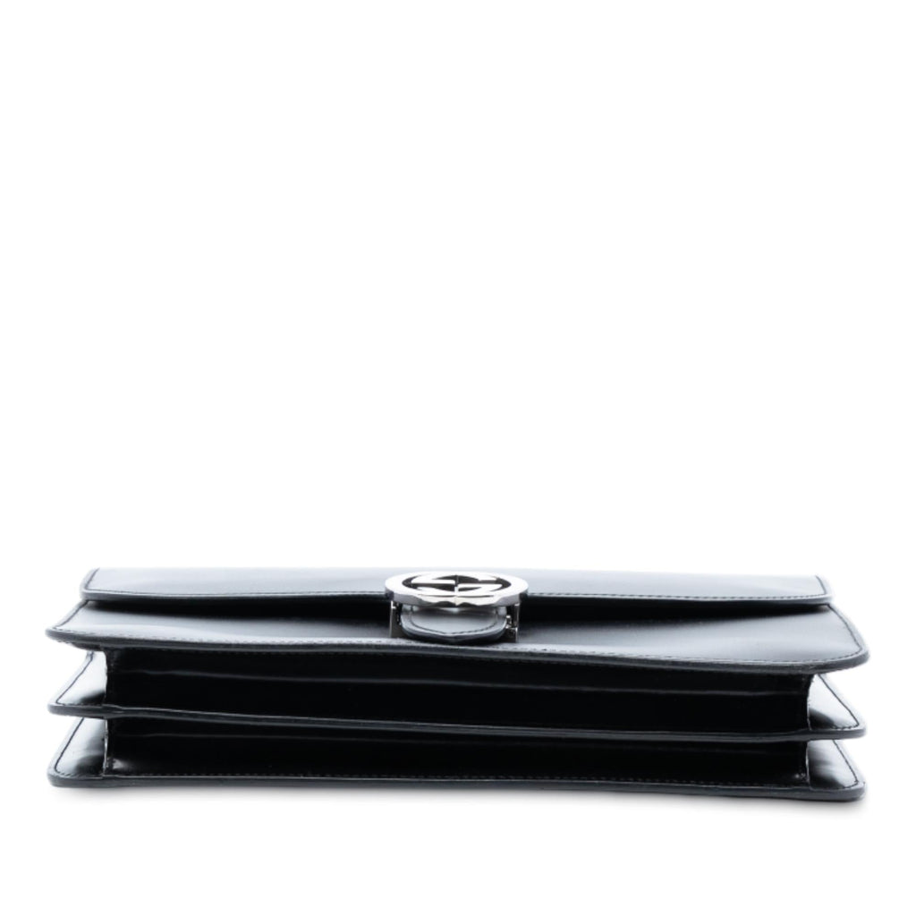Gucci Medium Polished Calfskin Dollar Interlocking G Crossbody