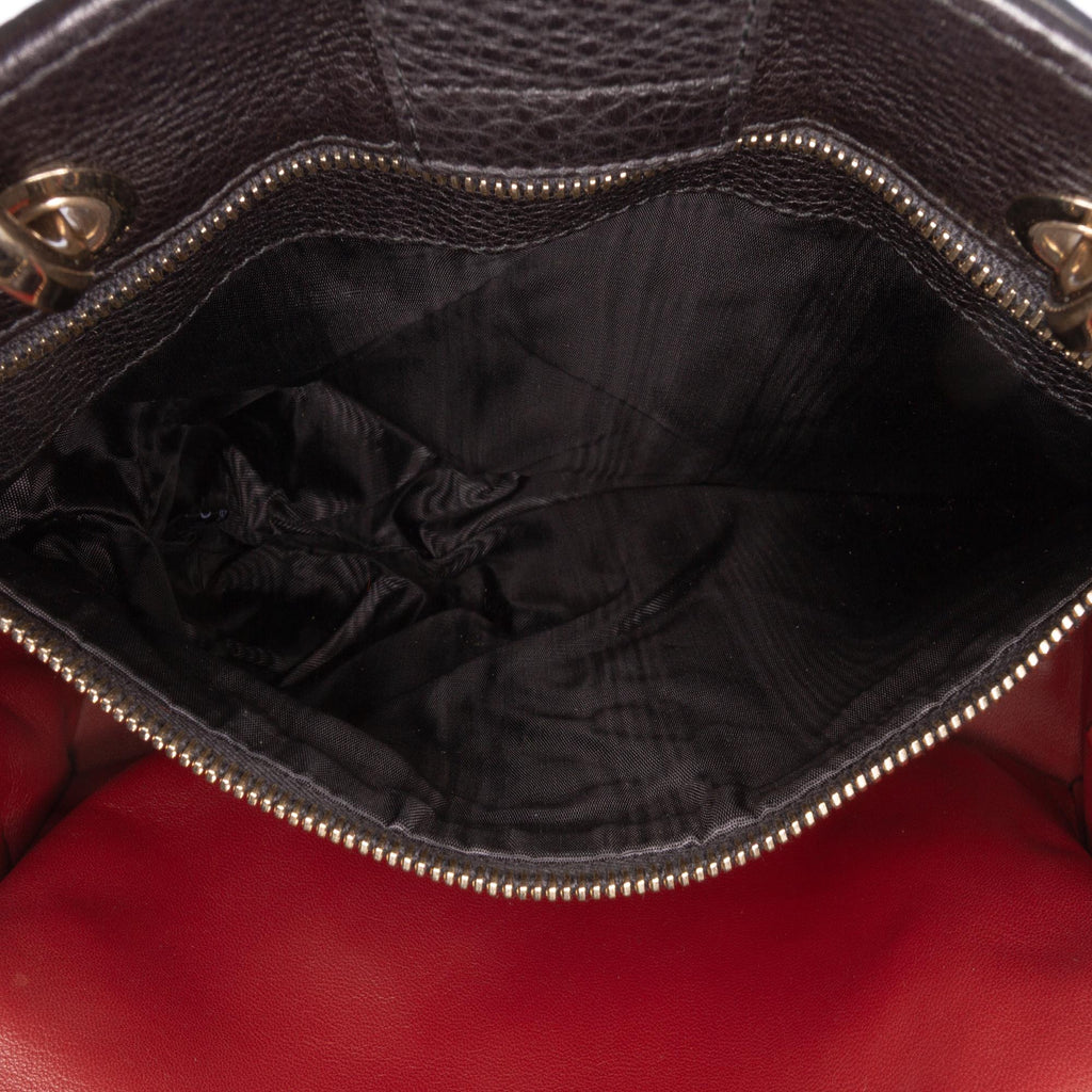 Gucci Medium Pony Hair Bamboo Shopper Satchel