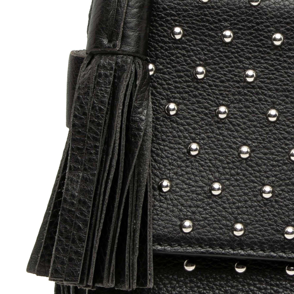 Gucci Medium Studded Leather Miss Bamboo Crossbody