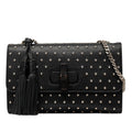 Gucci Medium Studded Leather Miss Bamboo Crossbody