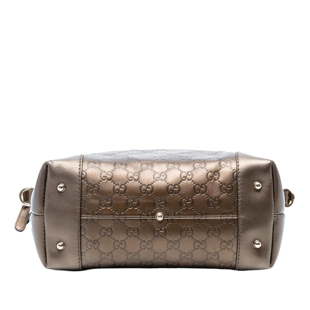 Gucci Metallic Guccissima Heart Bit Tote