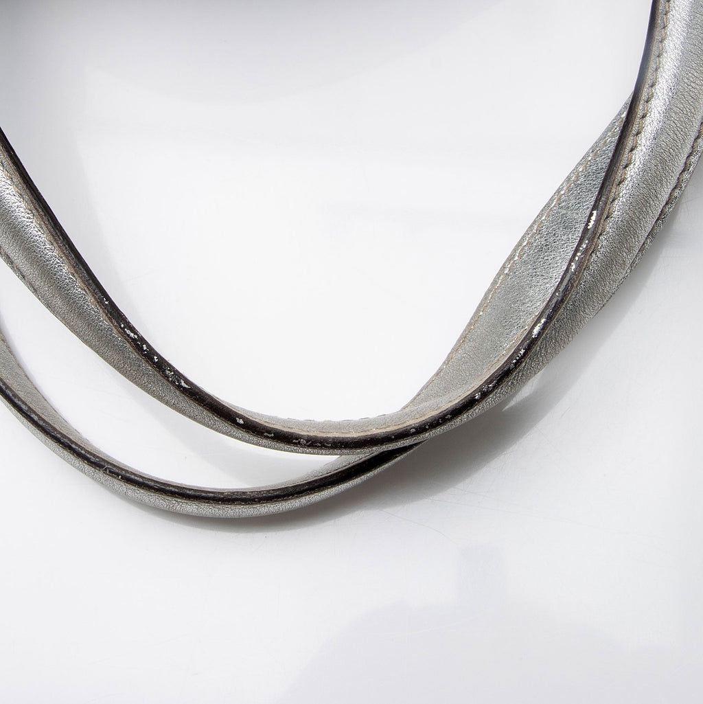 Gucci Metallic Guccissima Leather Britt Tote