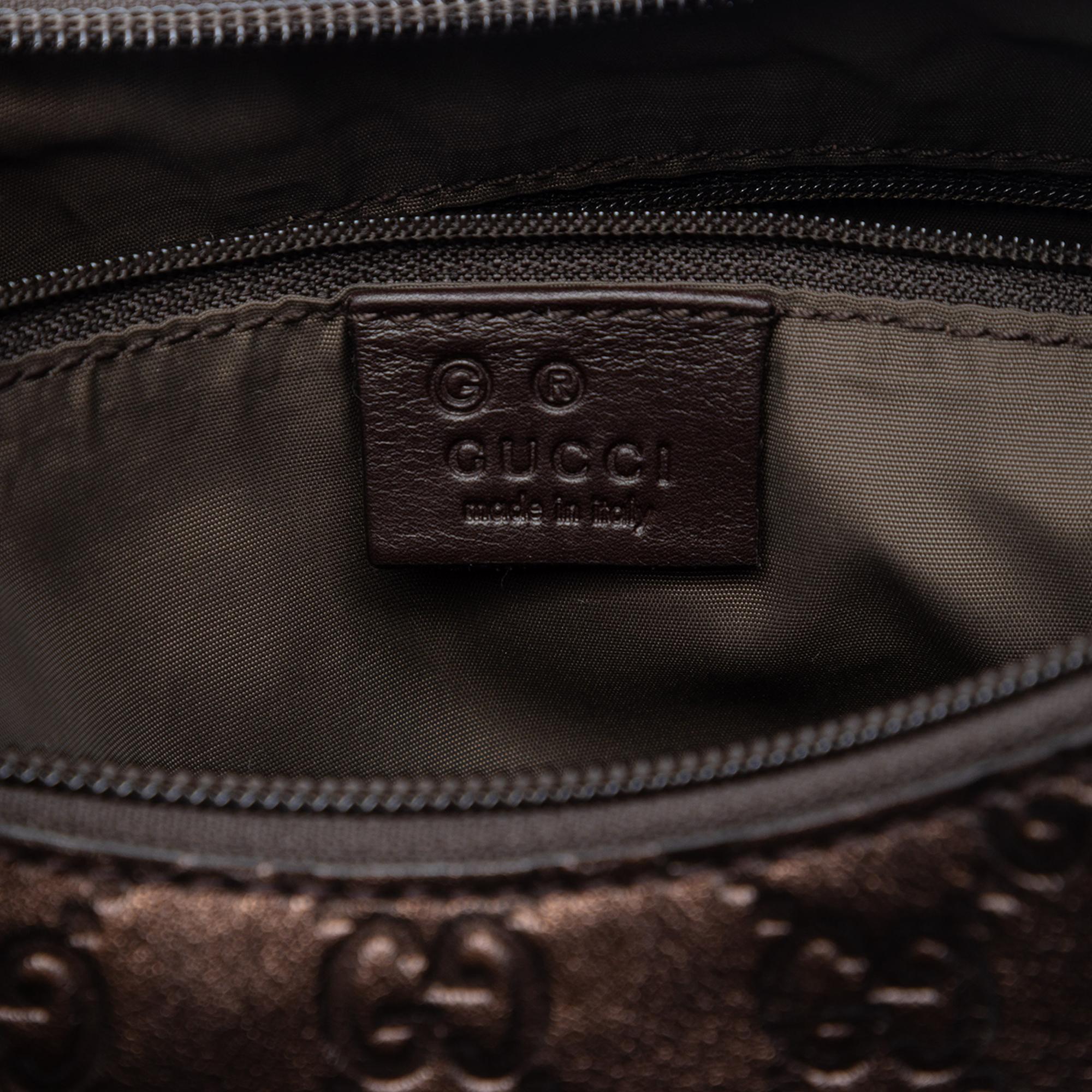 Gucci Metallic Guccissima Shoulder Bag