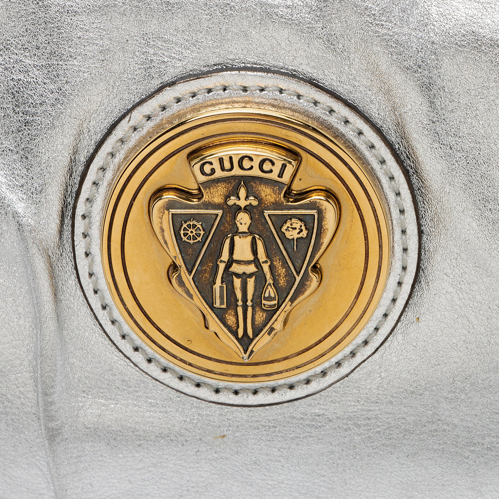 Gucci Metallic Leather Hysteria Small Clutch (SHF-hs8Ncf)