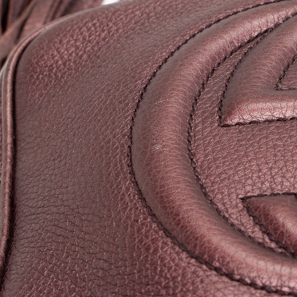 Gucci Metallic Leather Soho Disco Bag (SHF-ABYRP2)