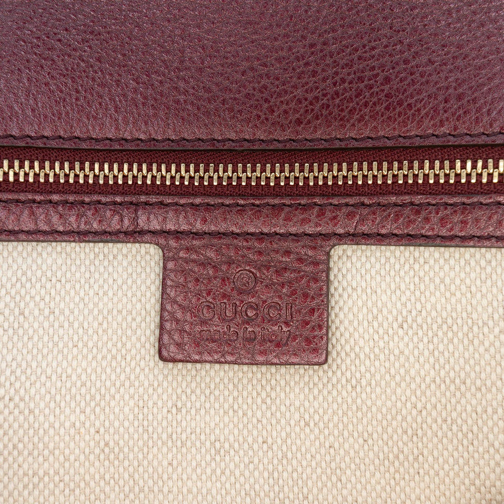 Gucci Metallic Leather Soho Disco Clutch