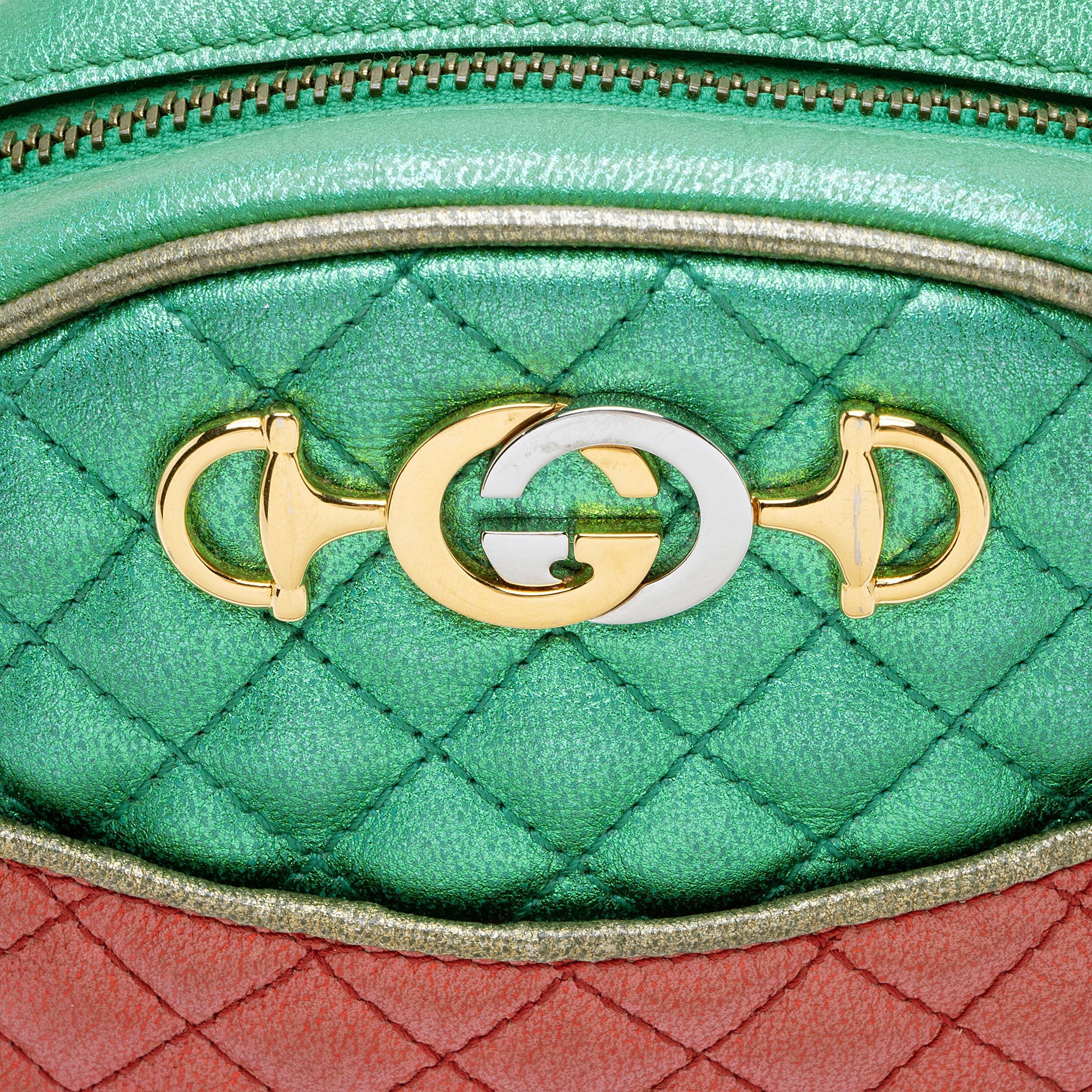 Gucci Metallic Leather Trapuntata Mini Bag
