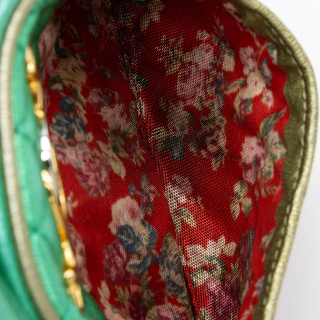 Gucci Metallic Leather Trapuntata Mini Bag