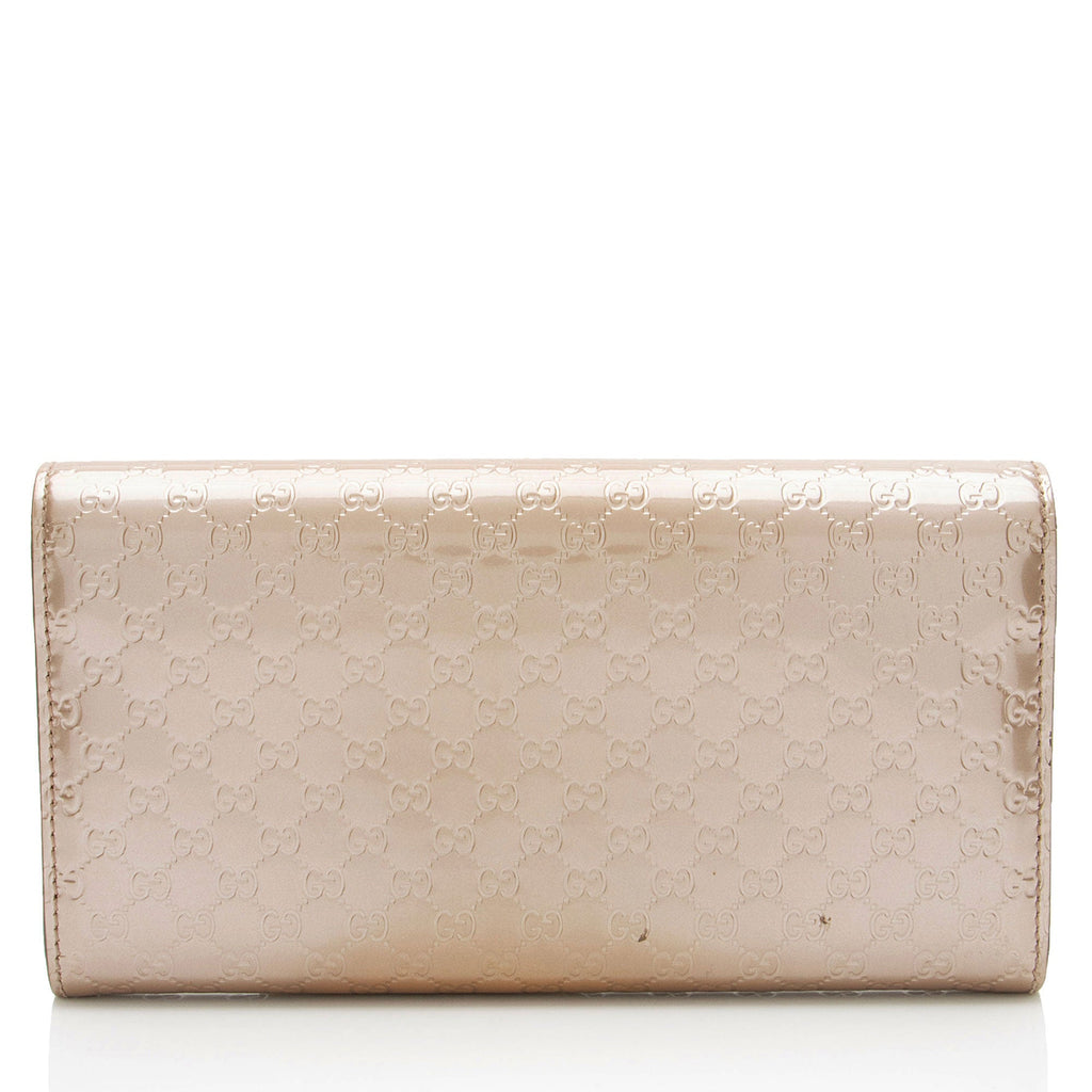 Gucci Metallic Microguccissima Leather Mayfair Continental Wallet