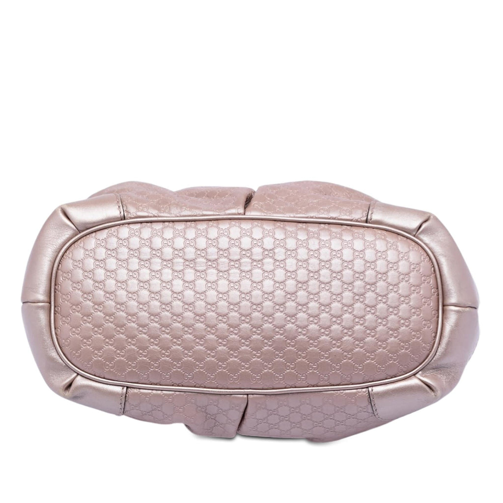 Gucci Metallic Microguccissima Sukey Satchel