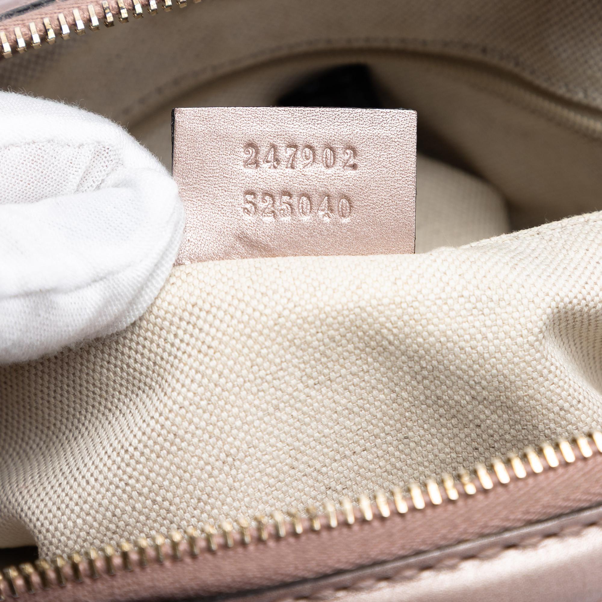 Gucci Metallic Microguccissima Sukey Satchel