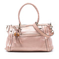 Gucci Metallic Pebbled Calfskin Bella Satchel