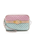 Gucci Metallic Quilted Leather Trapuntata Small Shoulder Bag