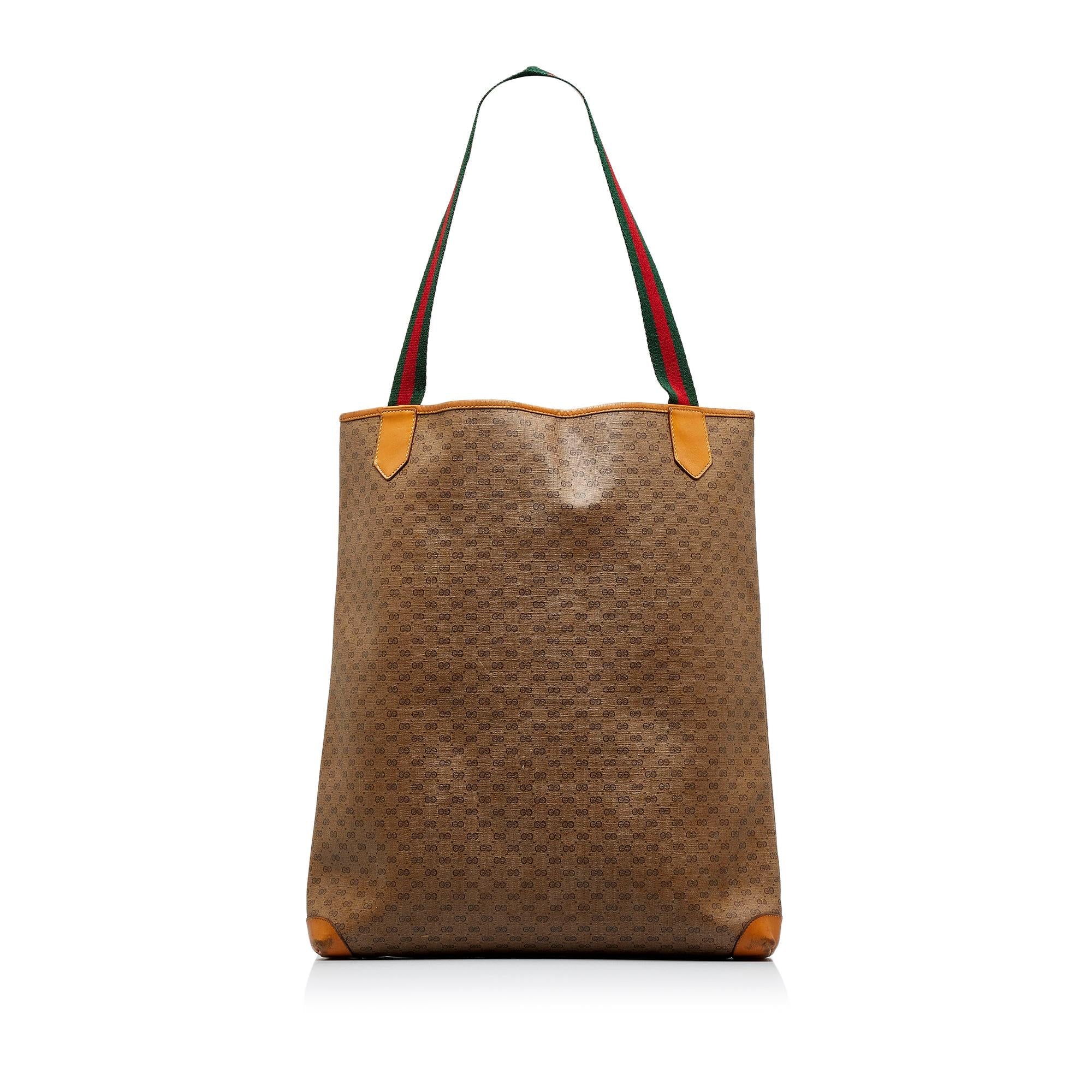 Gucci Micro GG Supreme Web Tote (SHG-wTF3Xd)