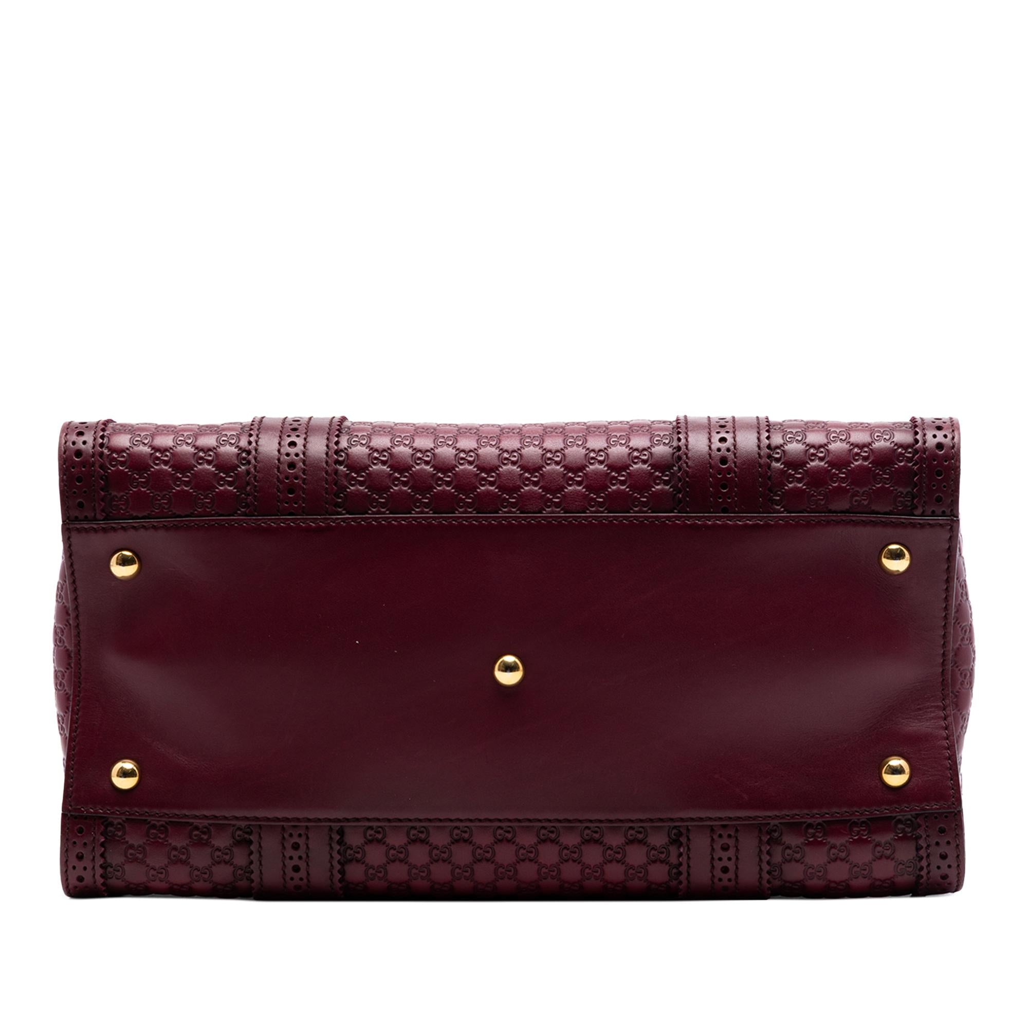 Gucci Microguccissima Brogue Duilio Boston Bag