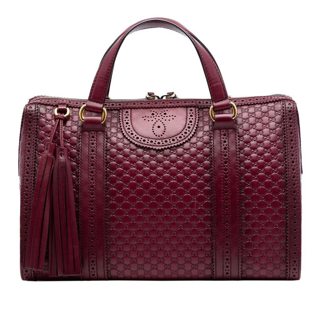 Gucci Microguccissima Brogue Duilio Boston Bag