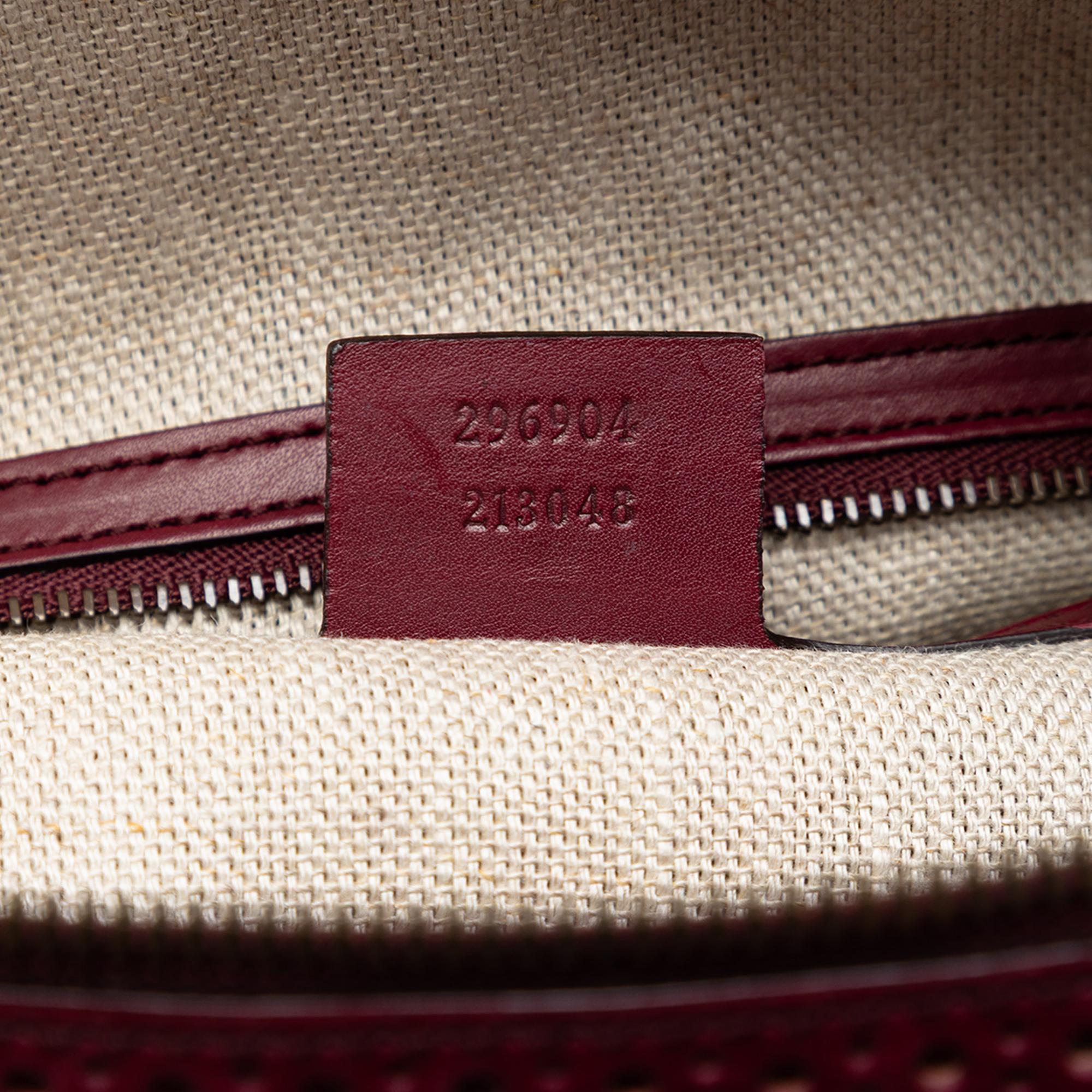 Gucci Microguccissima Brogue Duilio Boston Bag