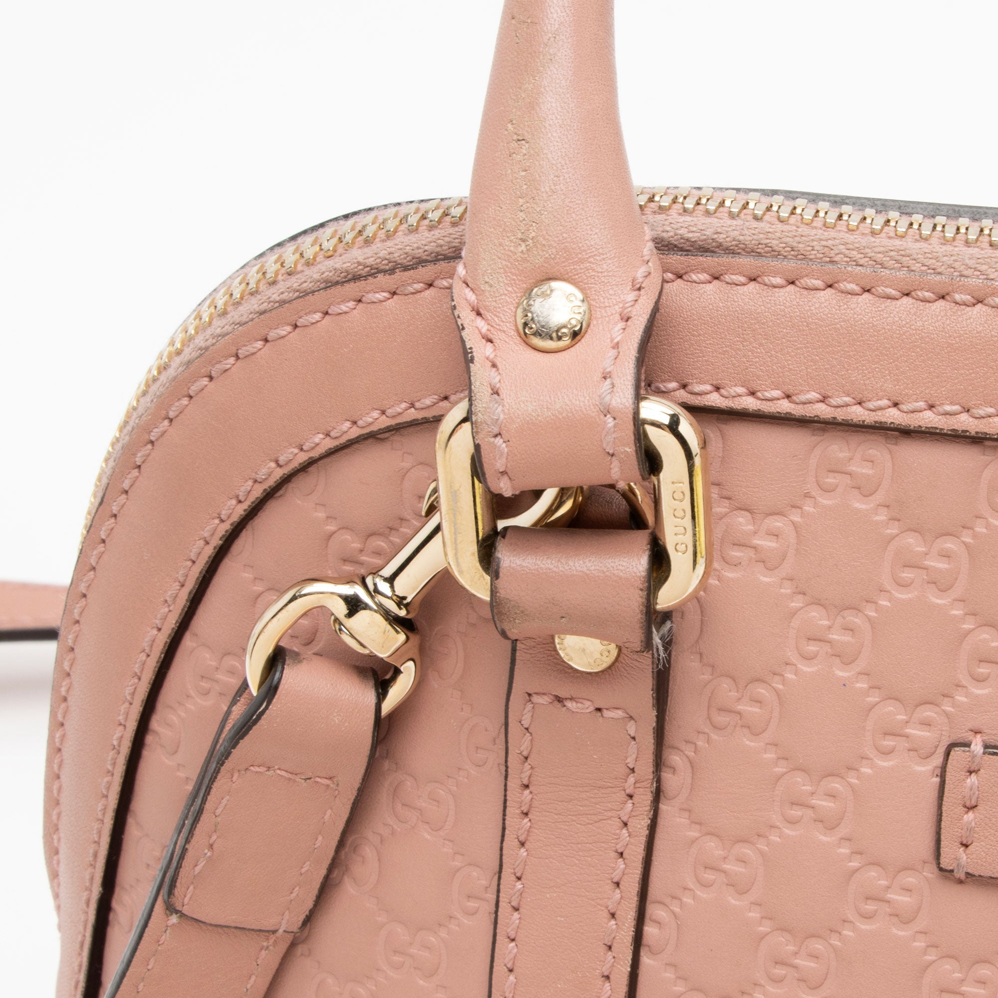 Gucci Microguccissima Leather Dome Small Satchel (SHF-q8xP5f)