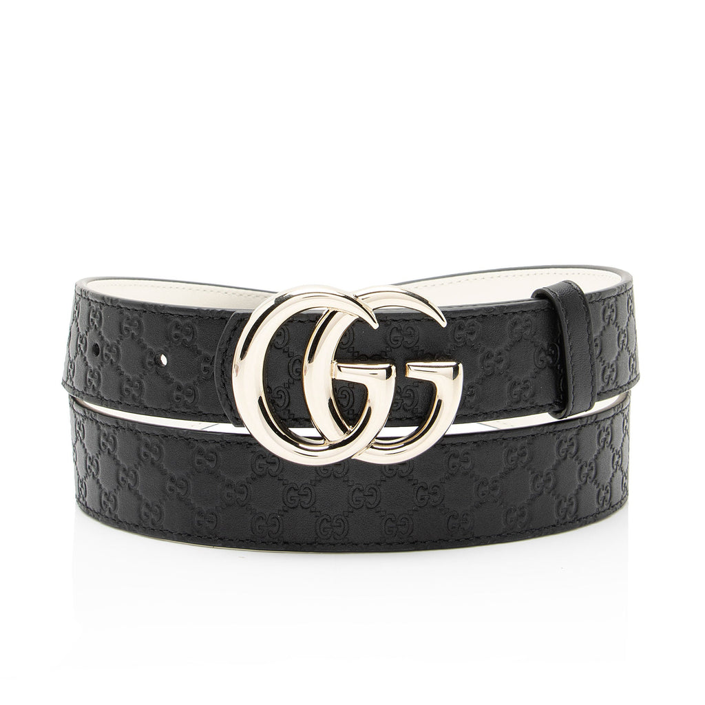Gucci Microguccissima Leather GG Marmont Reversible Belt - Size 36 / 90
